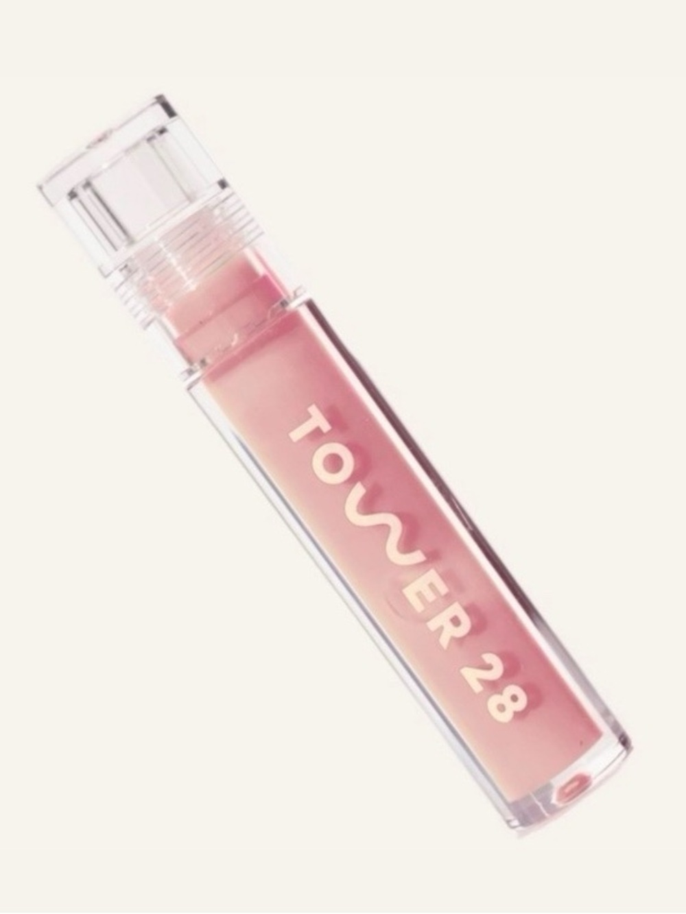 New Tower 28 Shine On Lip Oil Jelly Lip Gloss in Oat
